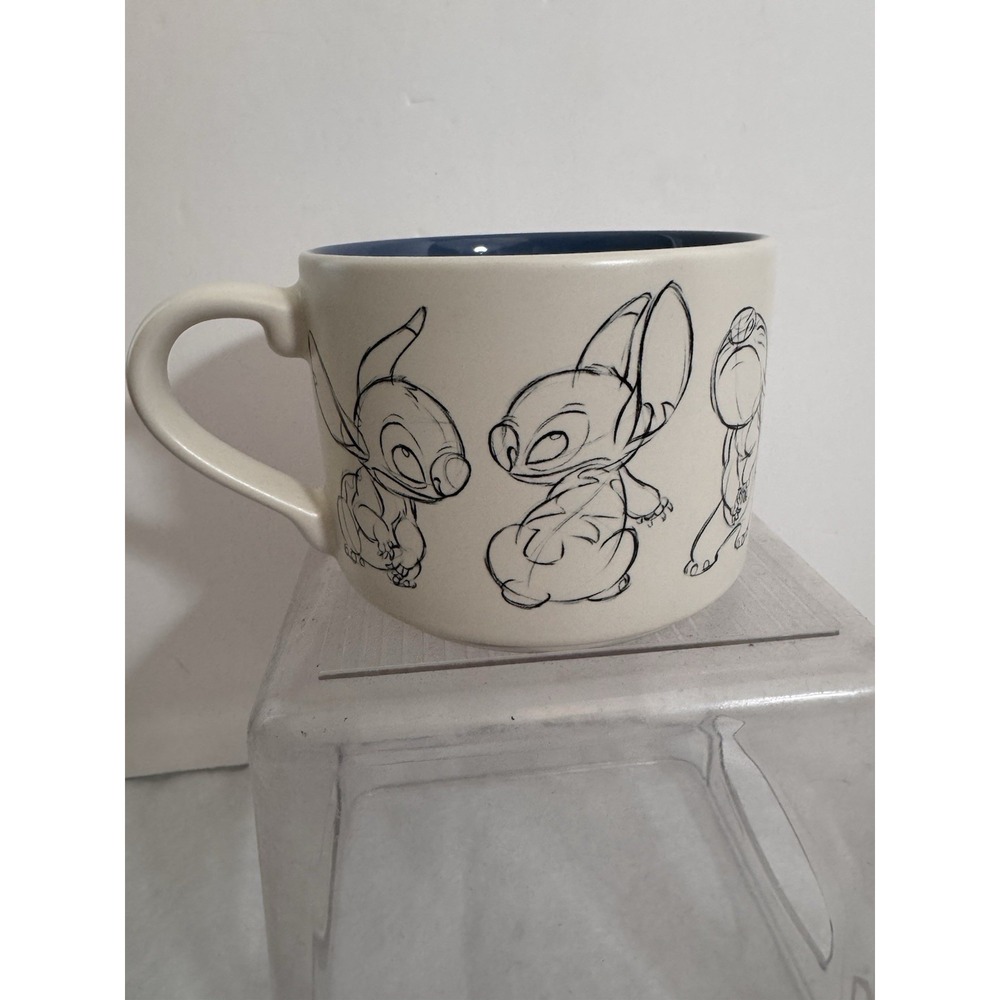 Disney Parks Lilo & STITCH Animation Artist Sketch 14oz Stackable Coffee Mug NEW